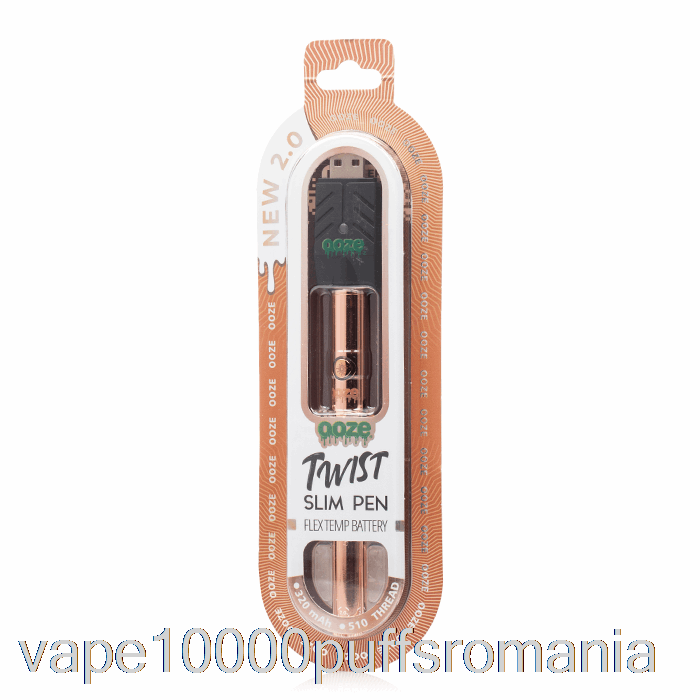 Vape Romania Ooze Slim Twist Pen 2.0 Flex Temp Baterie Rose Gold